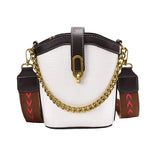 Women Leather Handbags Bucket Shoulder Bag Crossbody Vintage Sac A Main