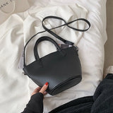 Women Leather Handbags PU Tote Bag Large Shoulder Bags Solid Diagonal Bag
