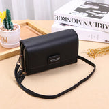 Women Leather Mini Shoulder Bag Long Wallet Crossbady Bag