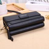 Women Leather Mini Shoulder Bag Long Wallet Crossbady Bag