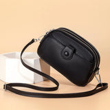 Women Leather Mobile Phone Bag Mini Messenger Bag Ladies Shoulder Bag