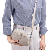 Women Leather Mobile Phone Bag Mini Messenger Bag Ladies Shoulder Bag