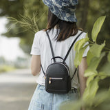 Women PU Leather Mini Backpack Lightweight Waterproof Daybag for Female