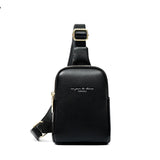 Women Leather Pink Chest Pack Bag Hip Hop Banana Belt Bag