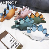 Women Leather Shoulder Bag Dinosaur Model Funny Small Personalized Bag