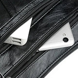 Women Leather Shoulder Bag Multi-pocket Mother Female Crossbody Handbags