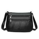 Women Leather Shoulder Bag Multi-pocket Mother Female Crossbody Handbags