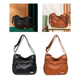 Large Capacity Women Leather Shoulder Bag Satchel Shopping Bag