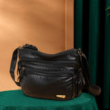 Large Capacity Women Leather Shoulder Bag Satchel Shopping Bag