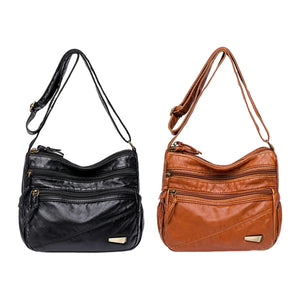 Large Capacity Women Leather Shoulder Bag Satchel Shopping Bag