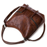 Leather Shoulder Bags Patchwork Crossbody Bag Leather Messenger Bag