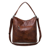 Leather Shoulder Bags Patchwork Crossbody Bag Leather Messenger Bag
