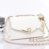 Women Leather Shoulder Messenger Bags Handbags Candy Chain Crossbody Bags