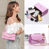 Women Leather Shoulder Messenger Bags Handbags Candy Chain Crossbody Bags