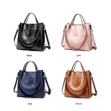 Women Leather Totes and Style Shoulder Large Capacity Crossbody Bag