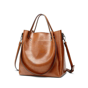 Women Leather Totes and Style Shoulder Large Capacity Crossbody Bag