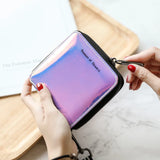 Hologram Laser Silver Long Clutch Wallet Female Purse