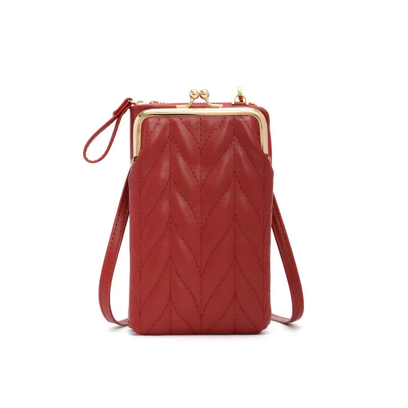 Women Leather Single Shoulder Bag Classic Crossbody Purse