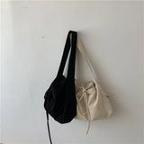 Women Canvas Crossbody Bag Multi-purpose Student Shoulder Bag