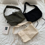 Women Canvas Crossbody Bag Multi-purpose Student Shoulder Bag