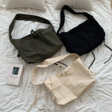 Women Crossbody Bag Canvas Shoulder Bag Multi-purpose Messenger Bag