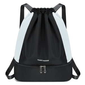 Women Nylon Backpacks Large-capacity Drawstring Backpack