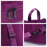 Women Large Nylon Backpack - Casual Rucksack for Travel and Fitness