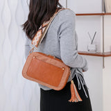 Leopard Guitar Strap Crossbody Bag Shoulder Handbag Winter Purse for Girls