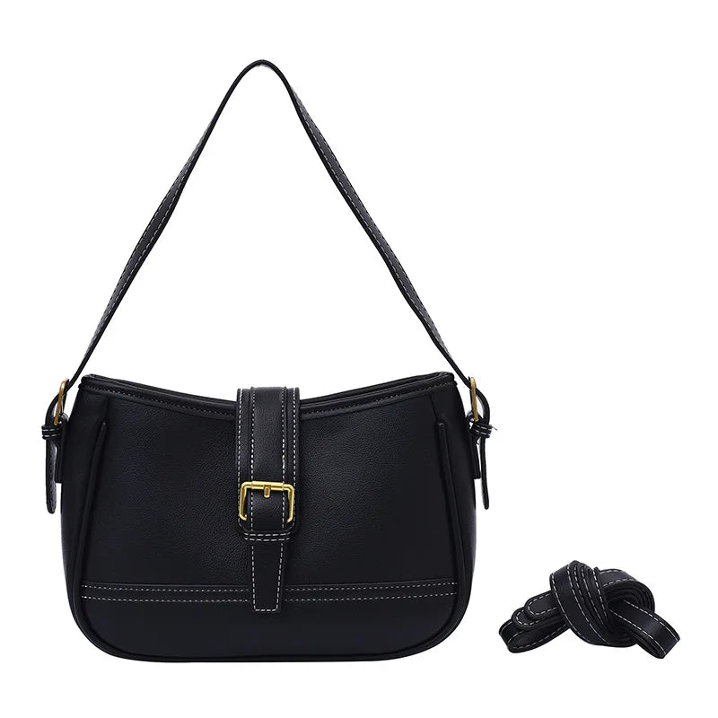 Leopard Print PU Leather Shoulder Bag Vintage Ladies Purse Handbags