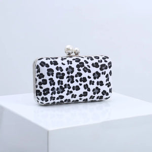 Leopard Print Evening Bag Wedding Cocktail Party Clutch
