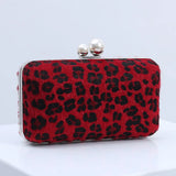 Leopard Print Evening Bag Wedding Cocktail Party Clutch