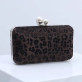 Leopard Print Evening Bag Wedding Cocktail Party Clutch