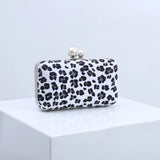 Leopard Print Evening Bag Wedding Cocktail Party Clutch