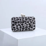 Leopard Print Evening Bag Wedding Cocktail Party Clutch
