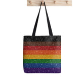 Women Lgbt Pride rainbow flag Shopper Printed Tote Bag