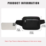Women Lightweight Waist Fanny Pack Phone Pouch Casual Belt Bag
