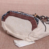 Women Linen Shoulder Bag Casual Tote Purse Travel Handbag