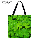 Linen Pattern Handbag Large Capacity Tote Shoulder Bag
