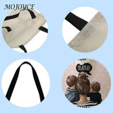 Mothers Printed Linen Shopper Bag Reusable Tote
