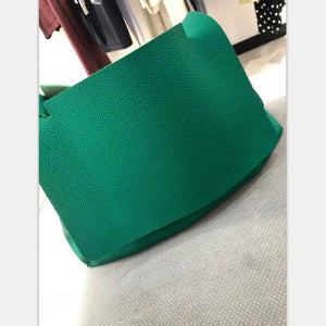 Litchi Pattern Shoulder Bag Women Girls Large Capacity Beach Purse