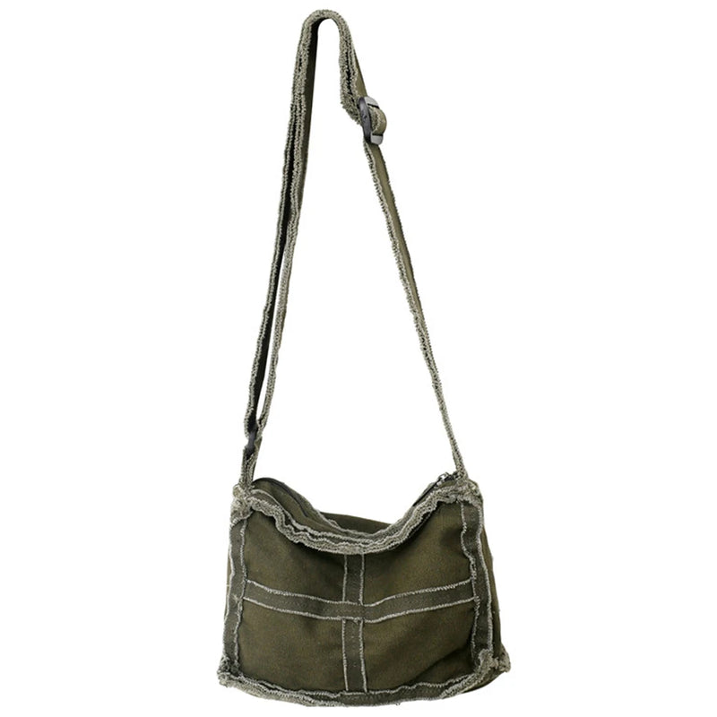 Canvas Shoulder Bag Vintage Crossbody Purse for Girls
