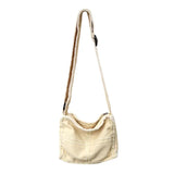 Canvas Shoulder Bag for Women Retro Vintage Crossbody Bags Zipper Purse Girls