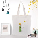 Little Prince Canvas Shopper Bag 90s Vintage Handbag