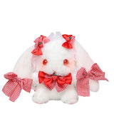Lolita Shoulder Plush Bag with Lace Bow