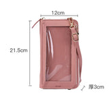 Women Long Cell Phone Pockets Shoulder Bags PU Leather Card Holder Crossbody Bag