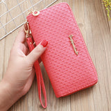 Women Long Clutch Wallet Zipper Purse Large Capacity Hand Wallet