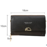 Women Long Purses Vintage Shoulder Bags with Cell Phone Pocket and Zipper