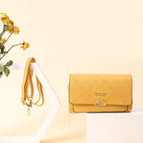 Women Long Purses Vintage Shoulder Bags with Cell Phone Pocket and Zipper