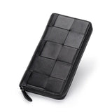 Women Sheepskin Phone Purse Knitting Zipper Wallet Ladies Clutch Purses