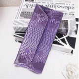 Women Long Wallet Messenger PU Leather Purses Holder